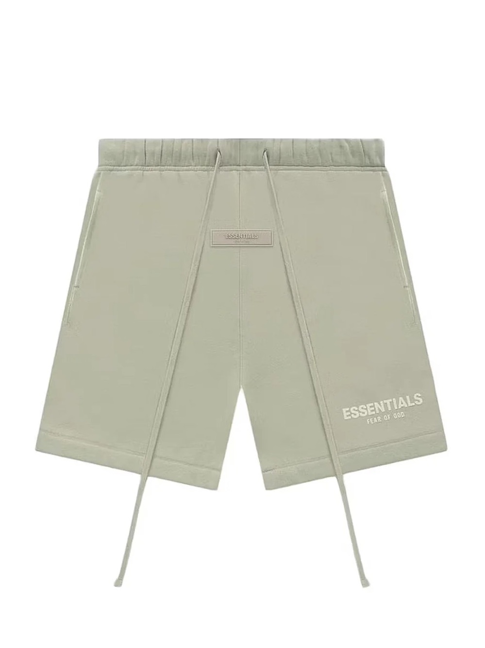 Fear of God ESSENTIALS Men's Light Taupe/sage Logo Sweat Shorts